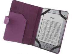 3513 funda de piel con textura para kindle 4 con clip purpura.jpeg