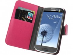 3841 funda de piel rosa con textura y tarjetero para samsung galaxy s3.jpeg