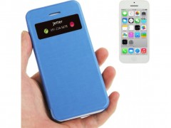 5801 funda flip cover con identificacion de llamada para iphone 5c azul.jpeg