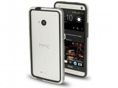 6174 bumper de tpu transparente y negro para htc one.jpeg