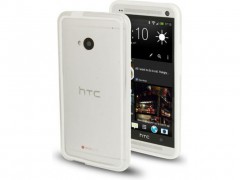 6190 bumper de tpu transparente y blanco para htc one.jpeg
