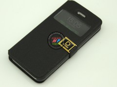 8950 funda de piel flip cover identificacion de llamadas iphone 6 marron.jpeg